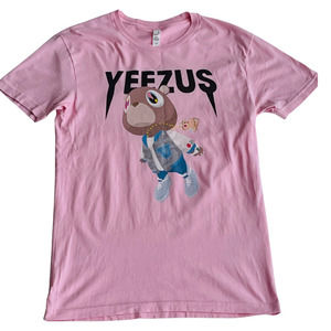 🎉2/$10🎉 Yeezy Yeezus Rare Light Pink Bear Next Women’s Small T-shirt